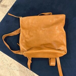 Ela Handbags Leather Backpack